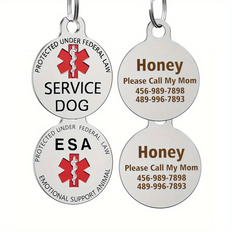 Sublimation Blank Dog Tag With Key Ring For Dogs And Cats - Temu