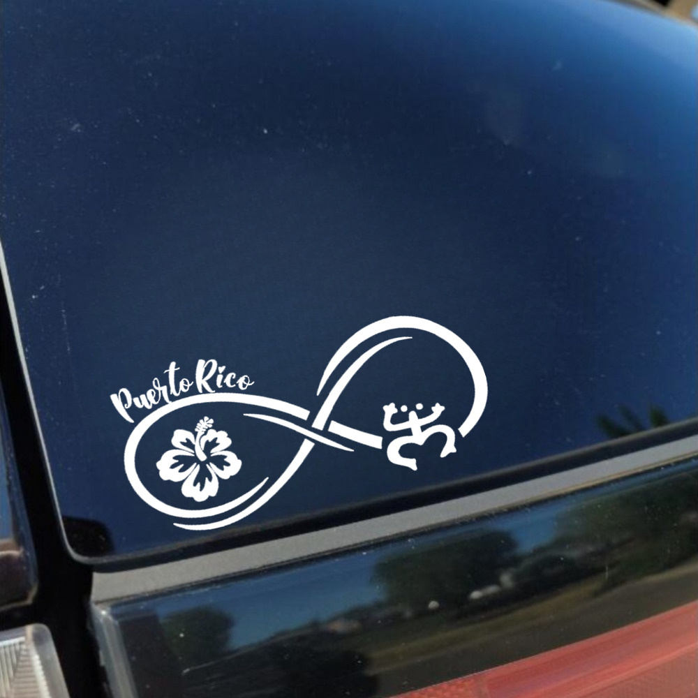 Puerto Rico Infinity taino amapola Decal Window Car Bumper Temu