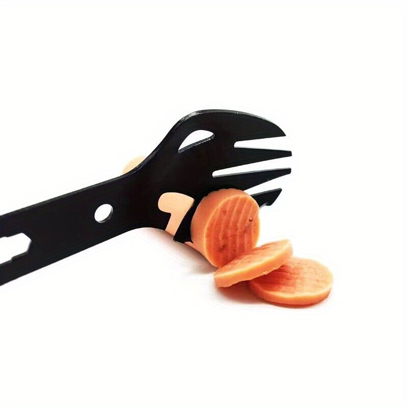 Outdoor Picnic Camping Tool Stainless Steel Tableware Fork Spoon Wrench