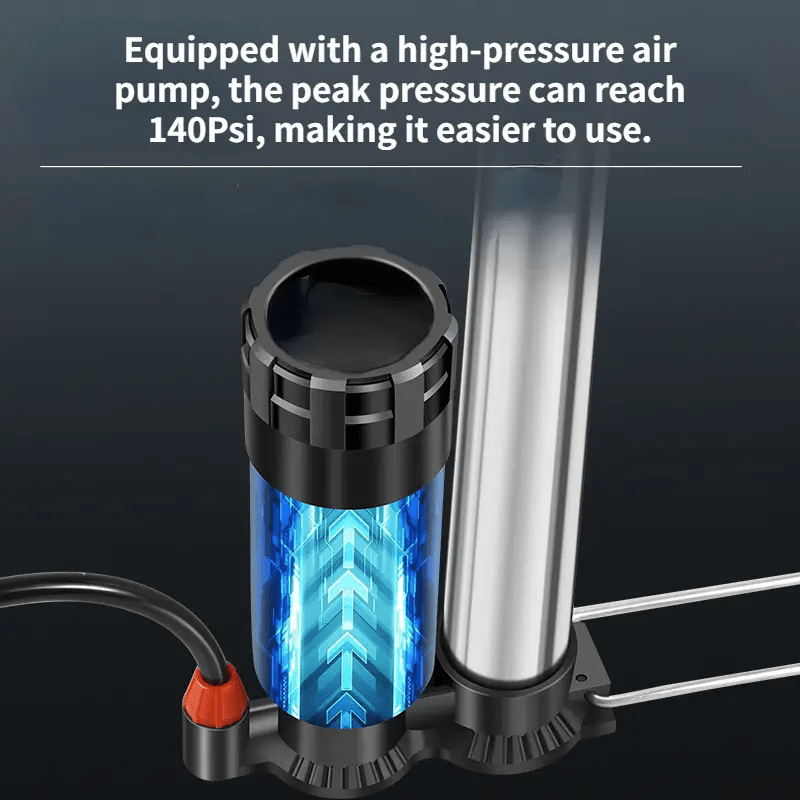 Portable Inflatable Ground Pump 140Psi Mini Bike Air Pump