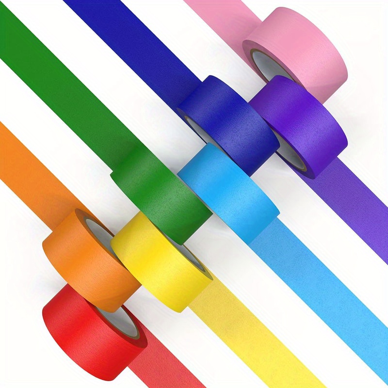 Colorful Masking Tape 16 Yards Each Rainbow Colored Painting