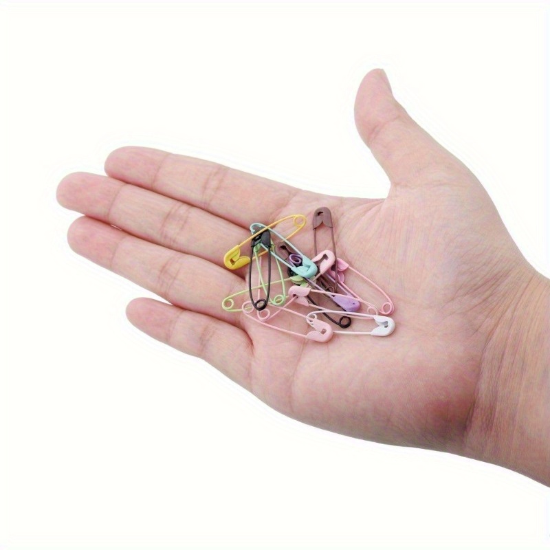10pcs/bag Colorful Blank Metal Safety Brooch Pins Badges Clothes Paper Sewing Clip Needles For Jewelry Crafts Making Findings