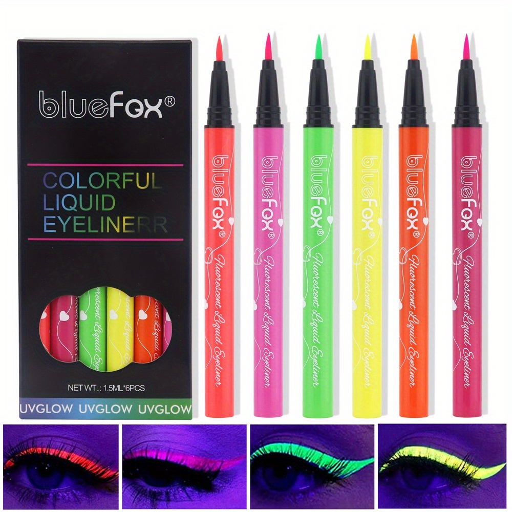 Stylo Eyeliner Néon À Lumière Uv Maquillage Yeux Crayon - Temu