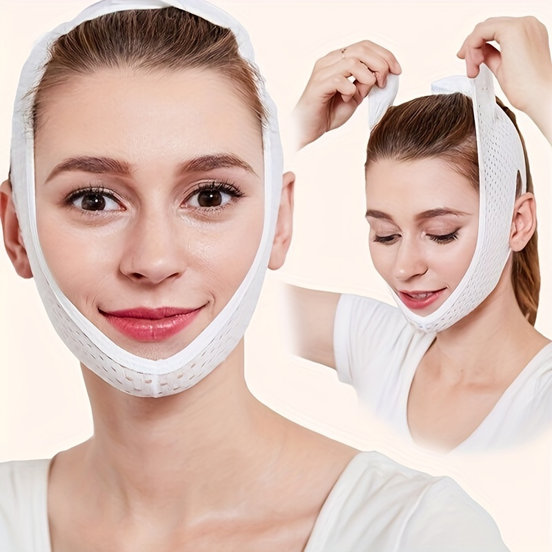 Reusable Double Chin Reducer Face Chin Lifting Firming Strap V Line Lifting  Mask Face Lift Tape Jawline Shaper