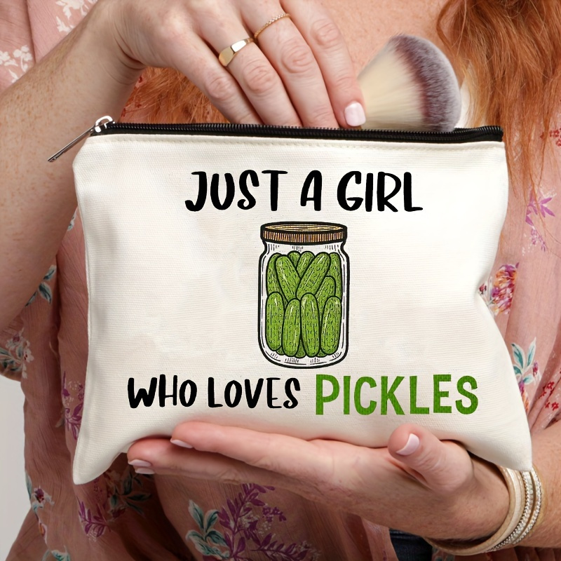 Funny Pickle Gifts Pickle Lover Gift Vegetarian Gift Dill Pickles Gift  Pickle Makeup Bag Food Cucumber Lover Gift Vegan Gift Birthday Christmas  Gifts