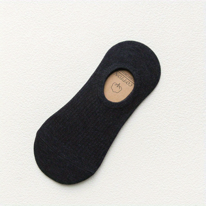 Men's Solid Liner Anklets Socks Soft Breathable Sweat Absorbent