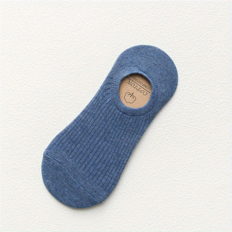 Men's Solid Liner Anklets Socks Soft Breathable Sweat Absorbent