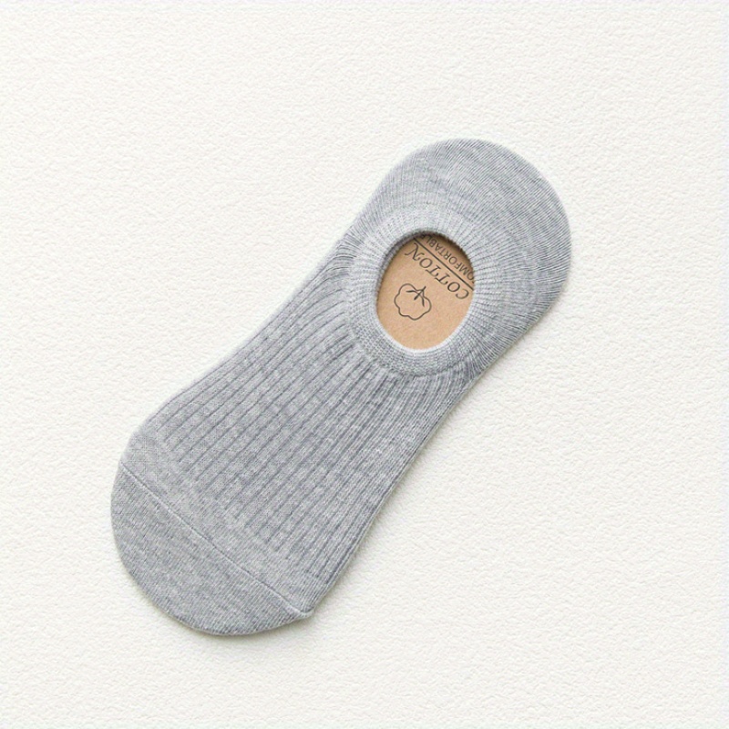 Men's Solid Liner Anklets Socks Soft Breathable Sweat Absorbent