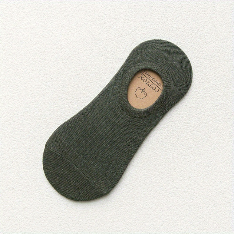 Men's Solid Liner Anklets Socks Soft Breathable Sweat Absorbent