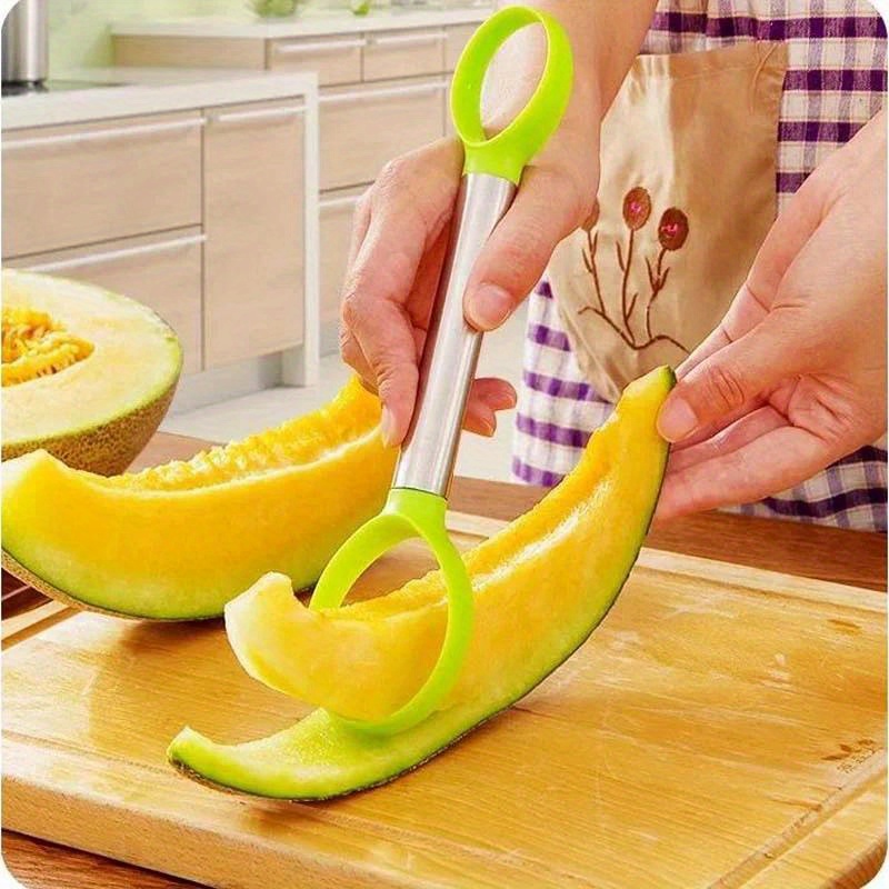 

1pc Creative Fruit Seed Remover, Watermelon Cantaloupe Dig Pulp Separator, Mango Dragon Fruit Digger Spoon, Watermelon Fruit Knife Spoon, Kitchen Tool, Kitchen Stuff