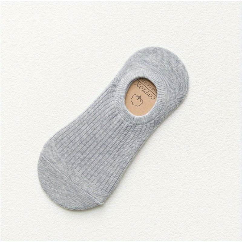 Men's 5-Pack Solid Liner Anklet Socks Soft Cotton Blend