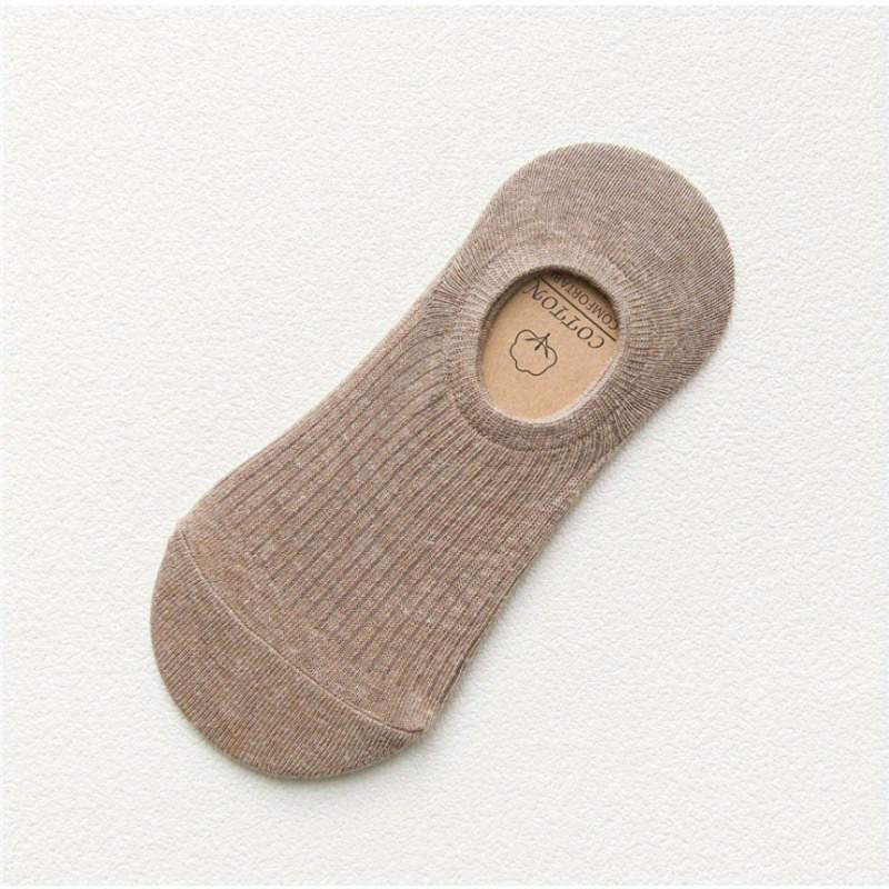 Men's 5-Pack Solid Liner Anklet Socks Soft Cotton Blend
