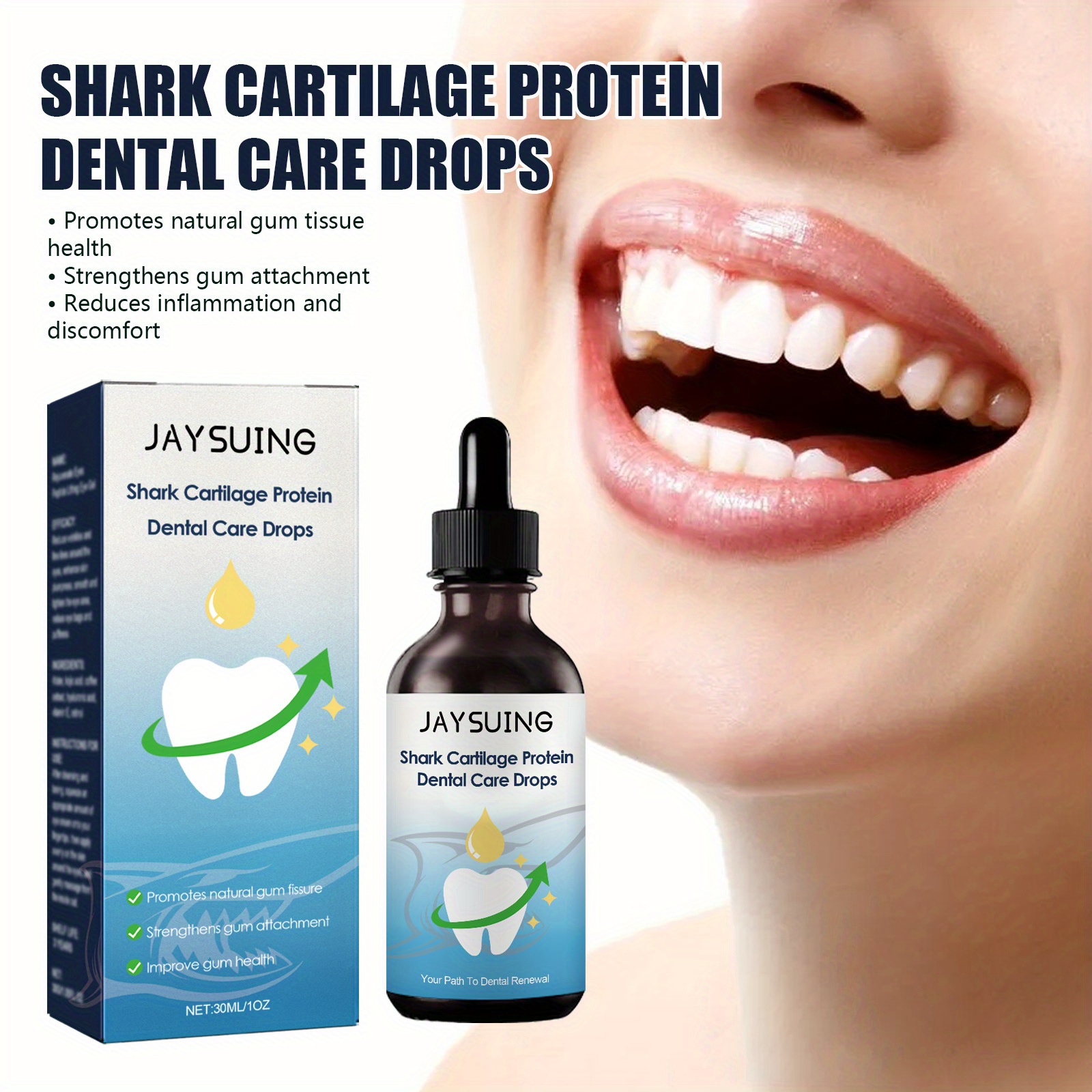 

1 Bottle Plant-derived Dental Care Drops, For Deep Cleaning Of Dental Teeth, Gum Health Protection, Dental Care