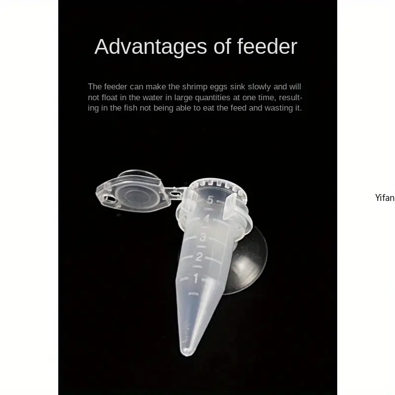 1pc fish tank centralized feeder transparent food feeding cup compatible with aquarium details 3
