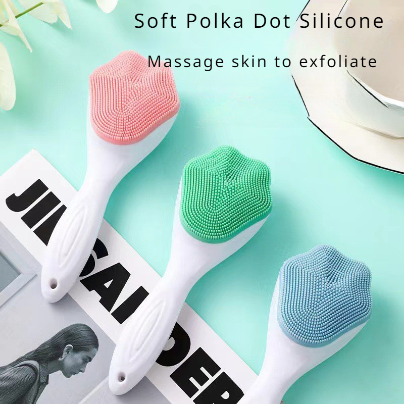 Handheld Silicone Facial Cleansing Brush Exfoliating - Temu