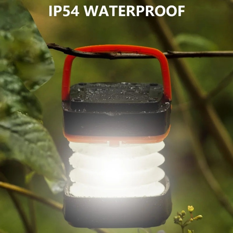 1pc Lámpara Solar Led Plegable, Linterna Camping Impermeable
