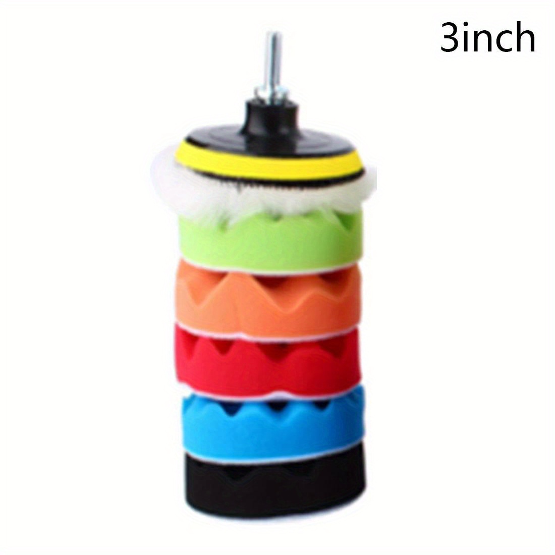 11pcs/set Foam Car Polishing Disc Self-adhesive Buffing Waxing Sponge Wool  Wheel Pad For Polisher Drill Adapter Kit Polish