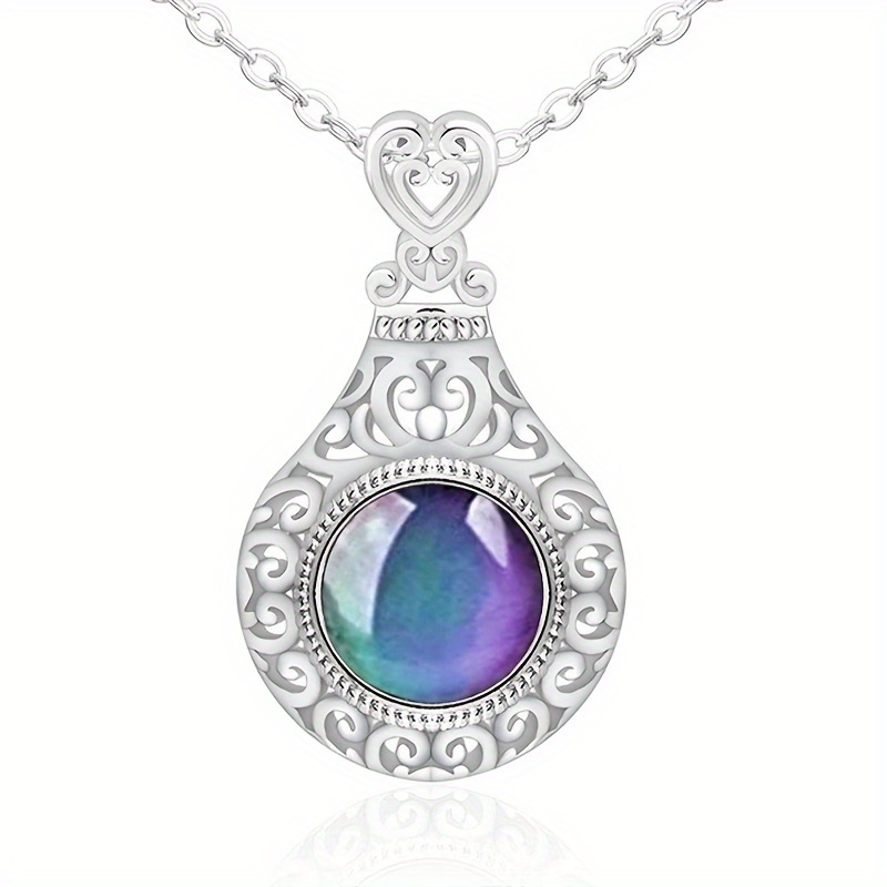 Mood ring deals necklace