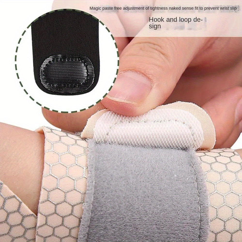 1pc ultra thin adjustable wrist brace for     support breathable lightweight sport office use unisex   with comfort padding   beige Product details 8