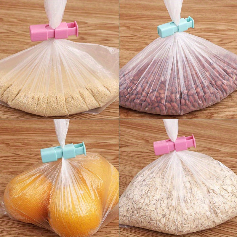 5 10pcs food sealing bag clips reusable fresh food storage tools plastic sealer clamp snack bread   home kitchen storage clips details 7