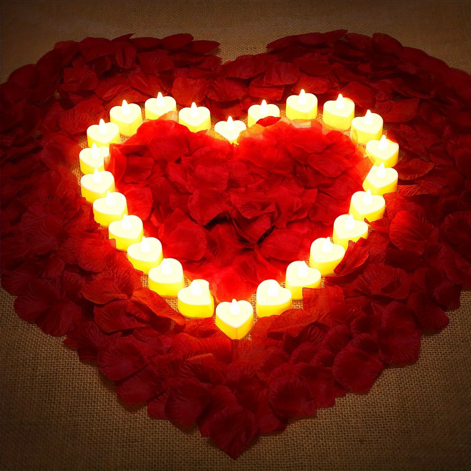 Candele Romantiche a Forma di ​Cuore Rosso Per San Valentino 9