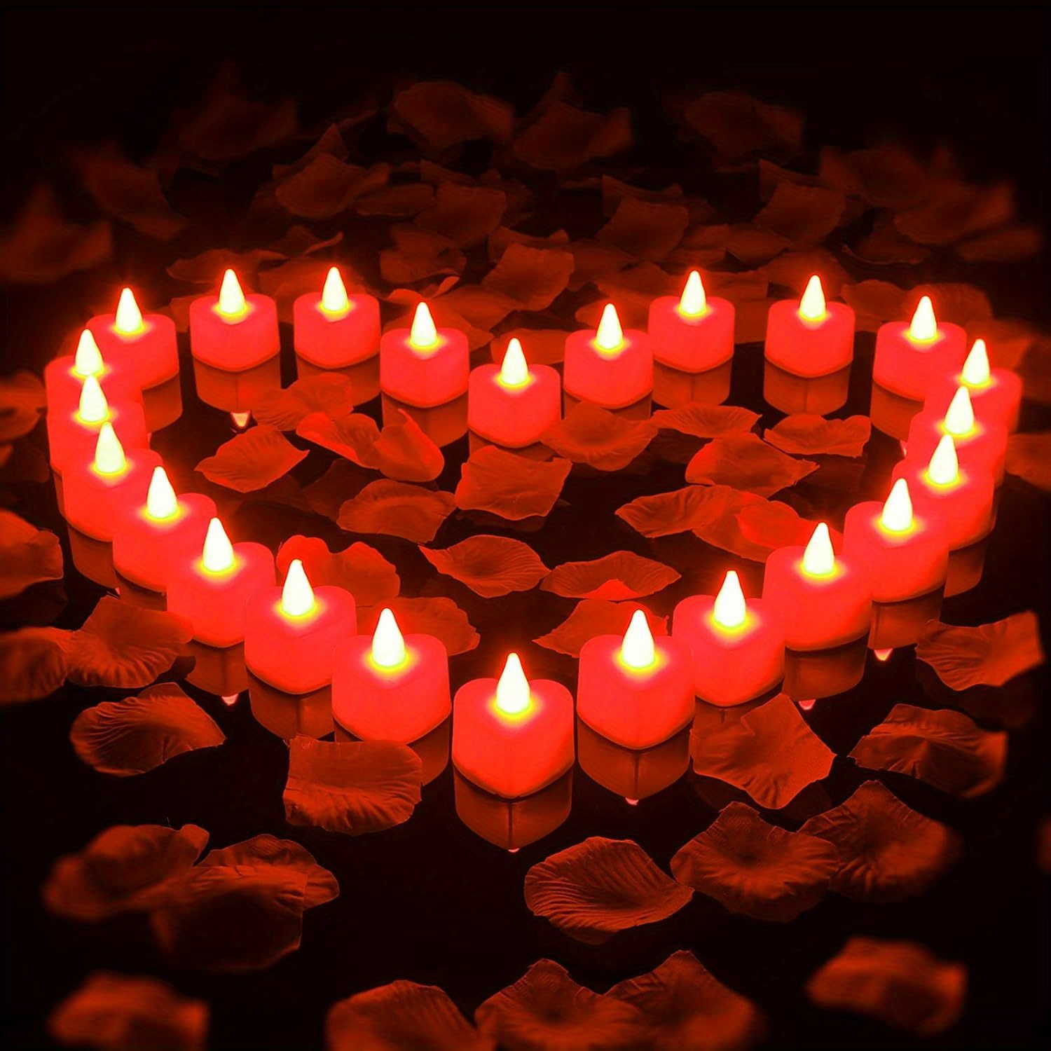 Candele Romantiche a Forma di ​Cuore Rosso Per San Valentino 9