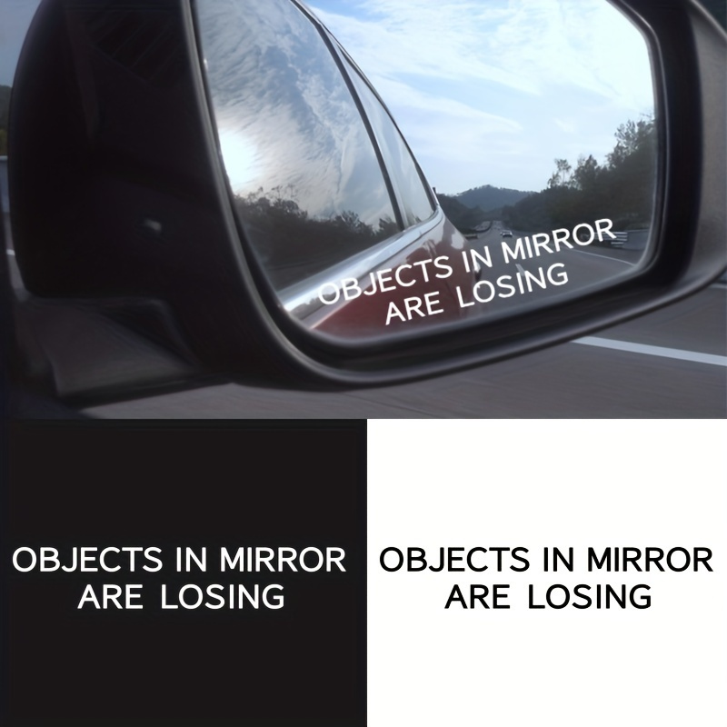 1 Paar Objekte Im Spiegel Verlieren Autoaufkleber, Dekoration, Fenster,  Rückspiegel, Vinyl-aufkleber, Hochwertig Und Erschwinglich
