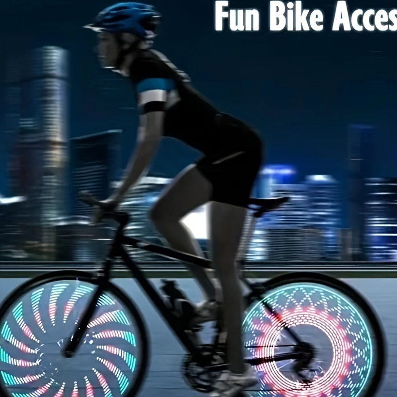 2 Uds Luces Rueda Bicicleta Montar Noche Luces Led - Temu