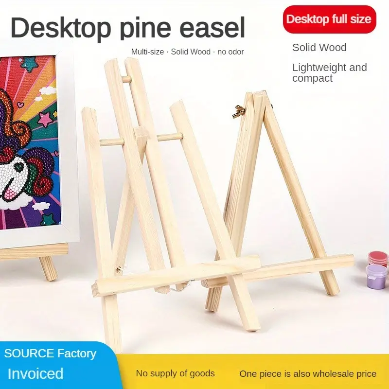 Mini Desktop Easel, Wooden Triangular Easel For Painting, Folding Digital  Oil Painting Rack, Photo Frame Display Rack, Painting Oil Painting Frame Bra