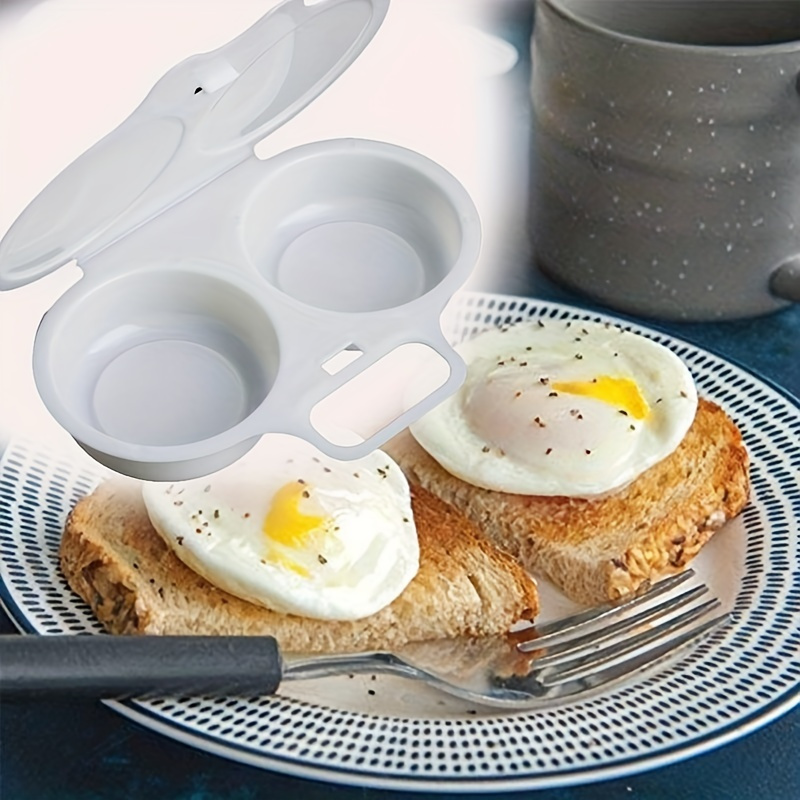 

1pc Egg Poacher, Microwave Egg Steamer, Round Shape Plastic Egg Omelette Tools, Reusable Egg Poacher, Kitchen Supplies, Kitchen Stuff