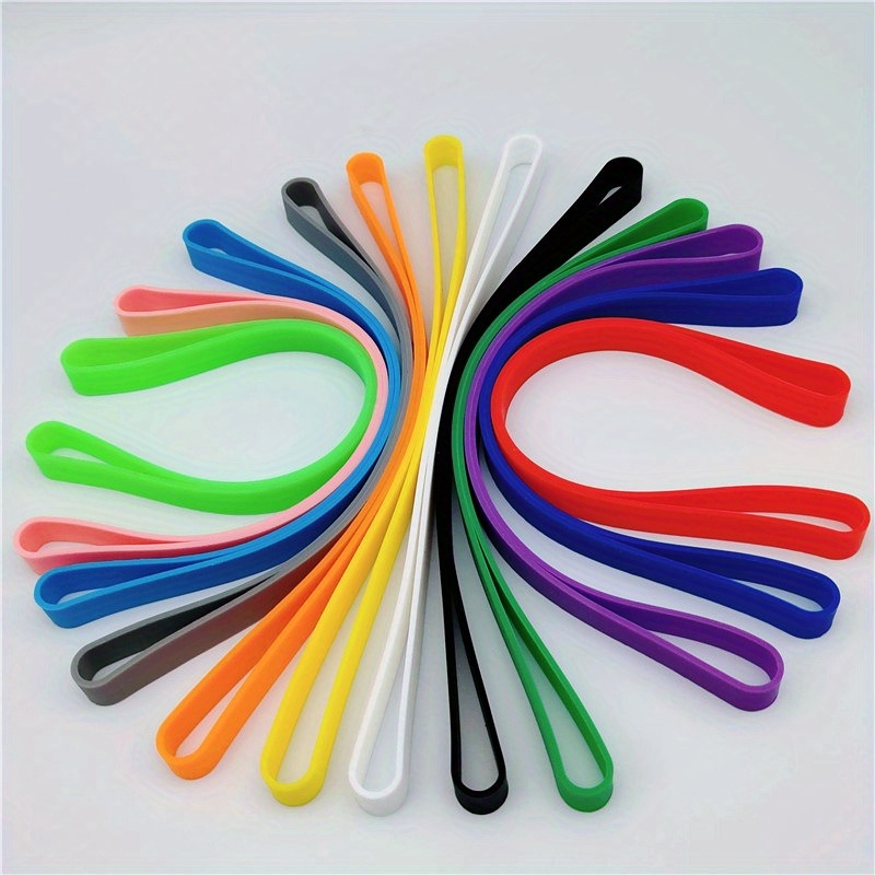 Large Silicone Rubber Bands Multicolor Rubber Bands Large - Temu