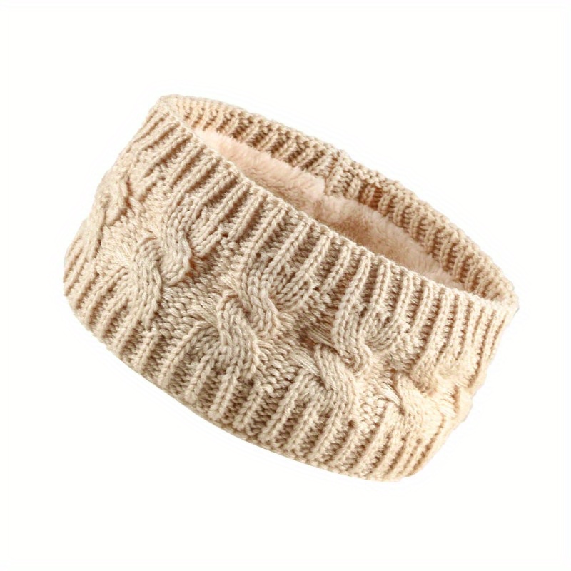 Cream Cable Knit Headband