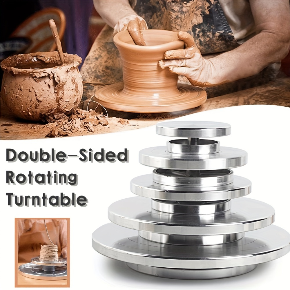 Aluminum Alloy Pottery Wheel Turntable Diy Clay Tools Double - Temu  Philippines