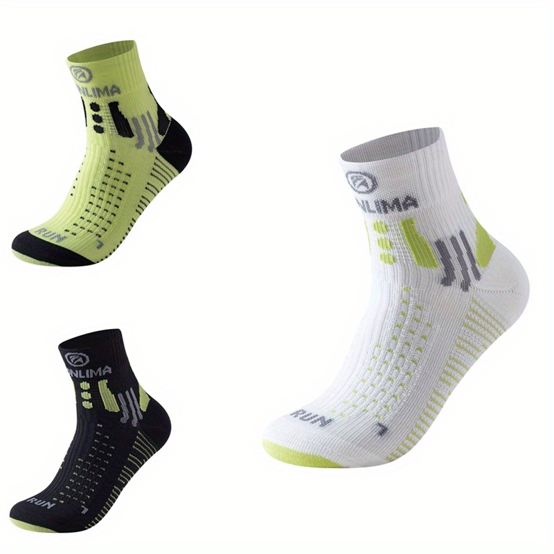 

3pairs Outdoor Mountaineering Socks, Thickened Padded Running Socks, Football Socks, Fitness Socks, Quick-drying Sports Socks, Quarter Socks