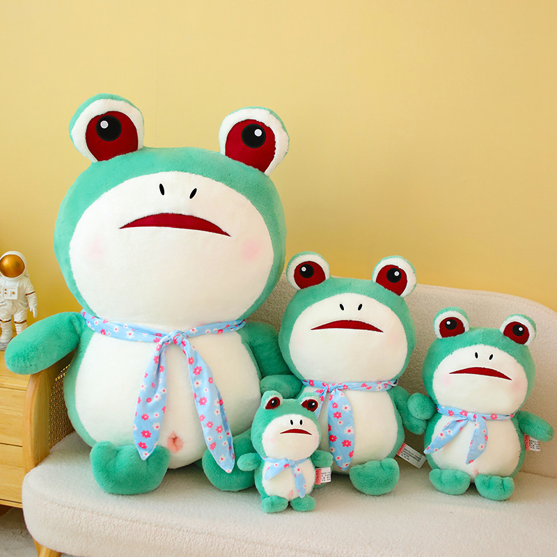 30cm Stuffed Frog Plush Animal Doll Toy, Cute Green Frog Plushies