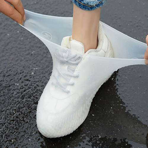 outdoor latex rain boots waterproof shoe cover reused rain