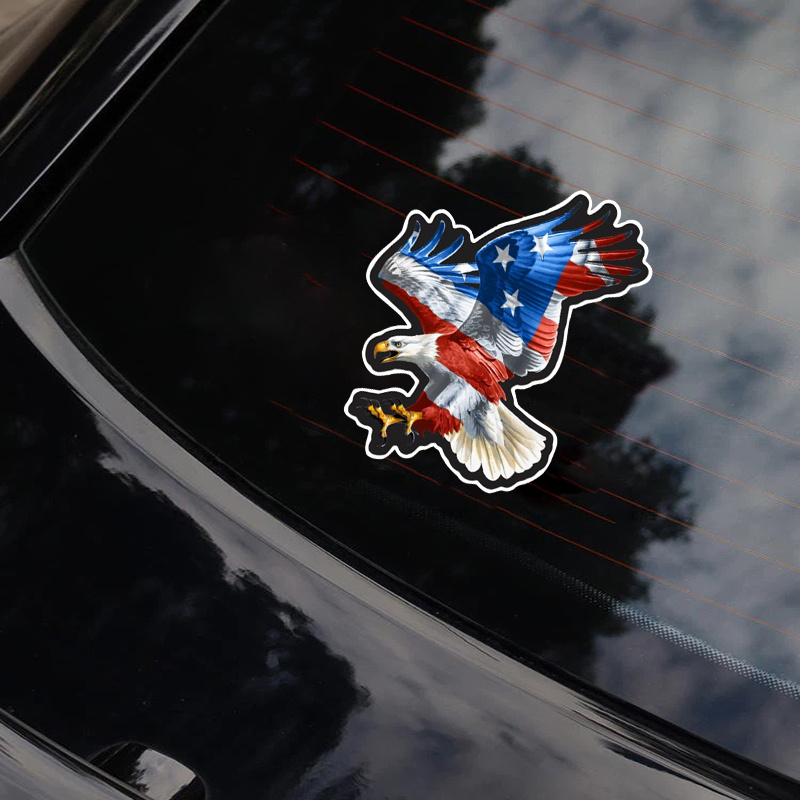 The American Bald Eagle American Flag Decal