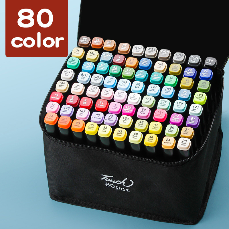 80 Colors Alcohol Markers, Dual Tip Art Markers For Adult Coloring