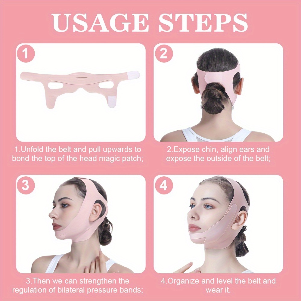 1pc Face Lifting Strap Chin Cheek Lifting Bandage V Line Lifting Mask V  Face Lift Mask Strap Band Women Gift