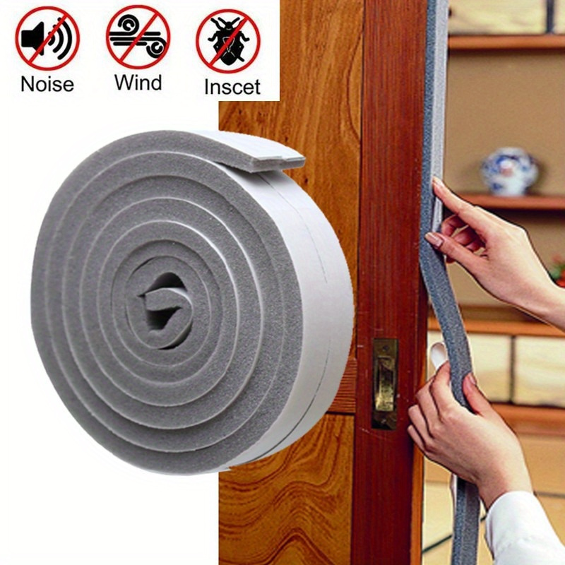 66 Feet Self Stick Foam Weather Stripping Door Window Seal Draft Stopper  Insulation Tape For Windows And Doors Soundproof Weatherstripping Gap  Blocker