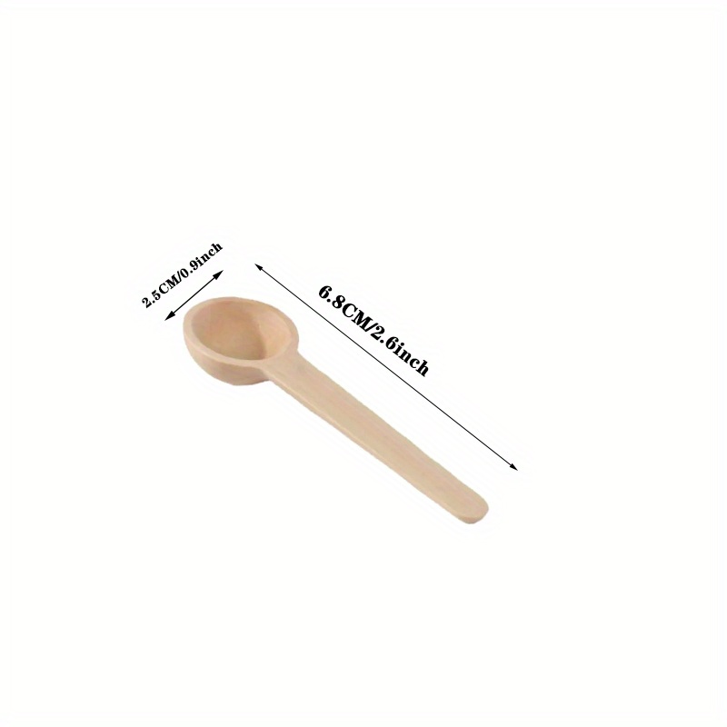 TEMU 6pcs/12pcs Mini Small Spoons Kitchen Seasoning Kitchen Cooking Coffee Bean Salt Spice Jars Wooden Measuring Spoons Tools Set
