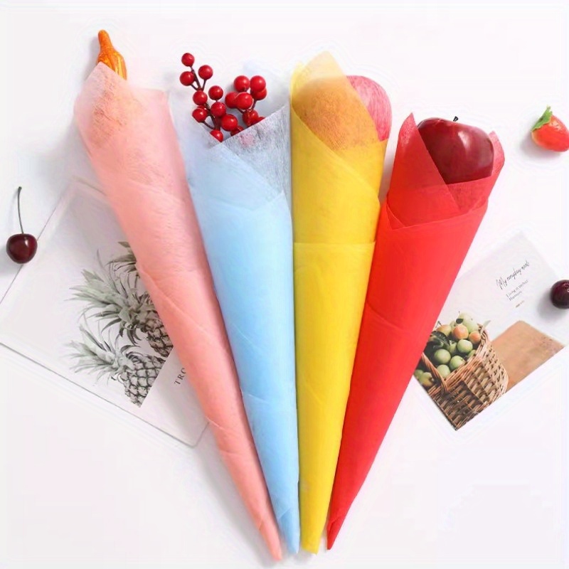 Ice Cream Bouquet Paper Cone Flower Wrapping Paper Gift - Temu