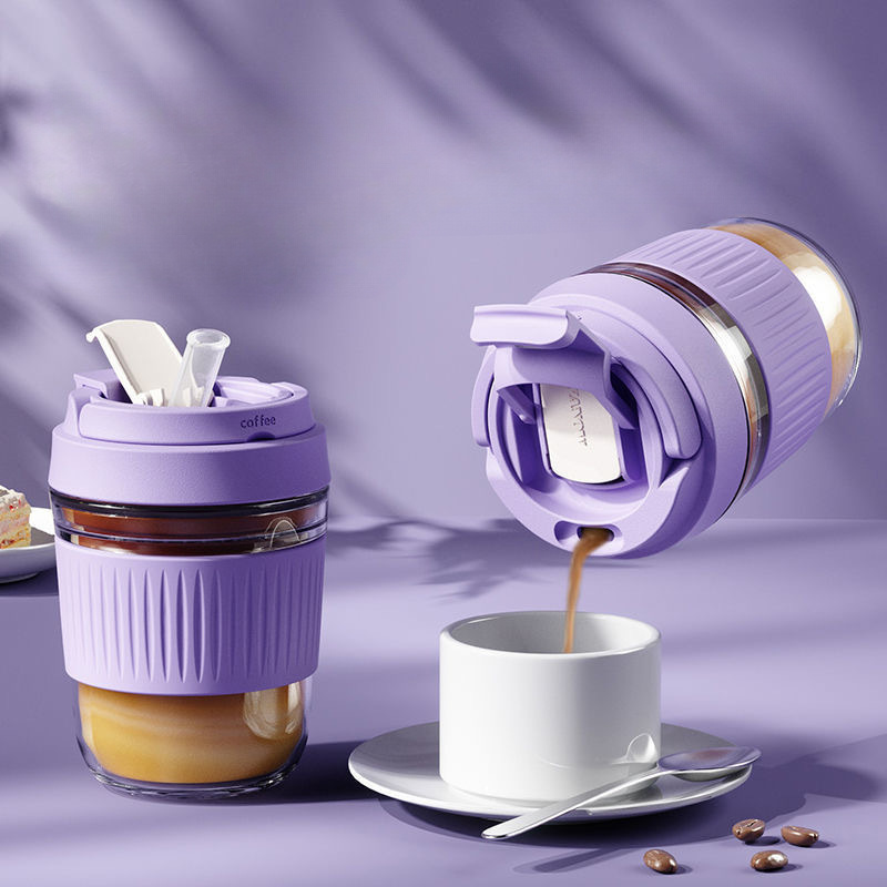 ▷ Chollo Taza de café para llevar eeQiu de 380 ml sin BPA y a prueba de  fugas por sólo 14,43€ (28% de descuento)