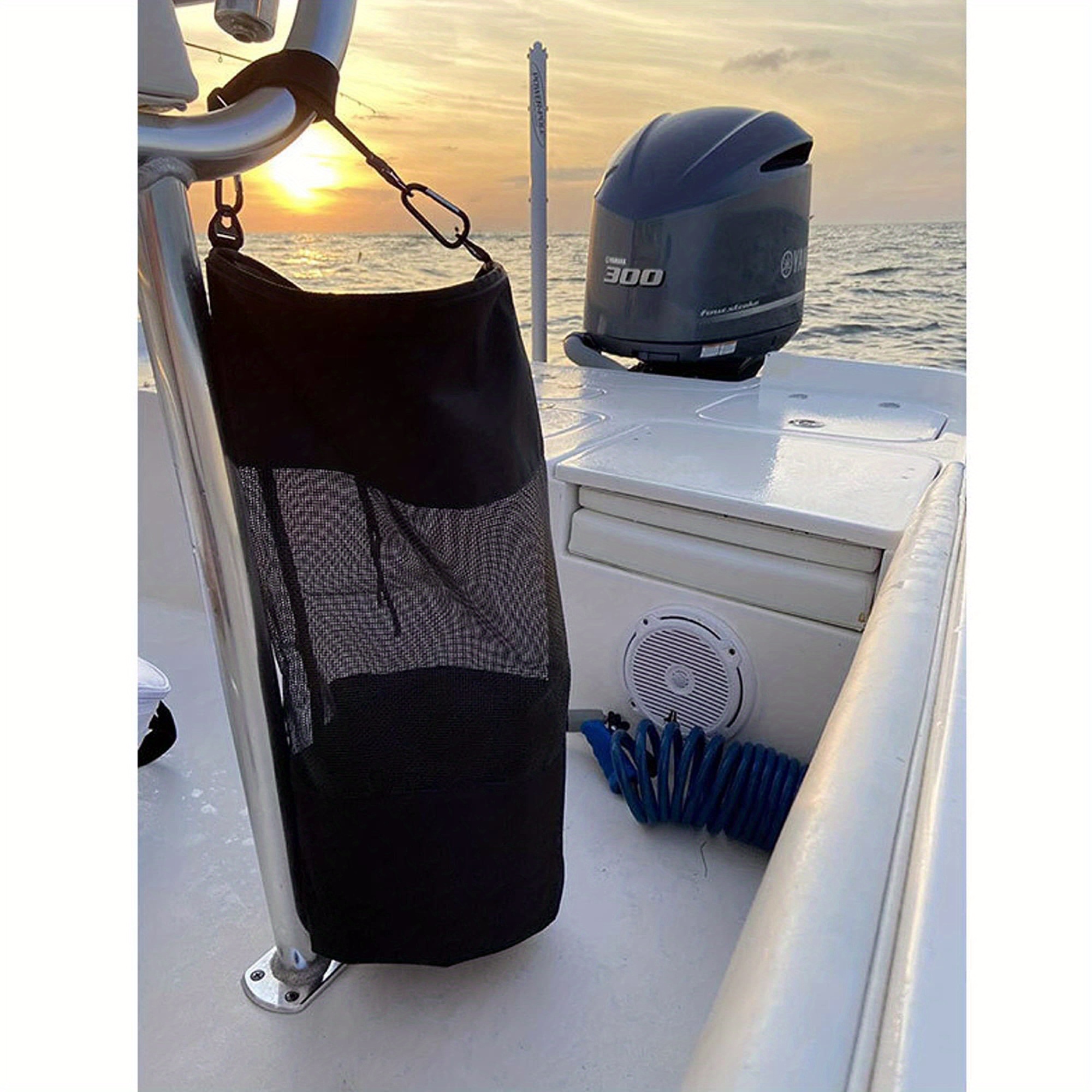 1pc Portable Boat Trash Can Reusable Trash Bag Boating Equipment