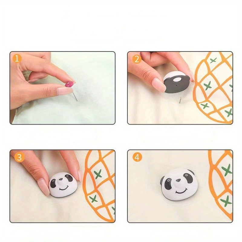 cartoon panda cute quilt fixing clip new   bayonet anti slip fixing   bedding set of 8 suitable for sofa cushion and quilt cover details 9