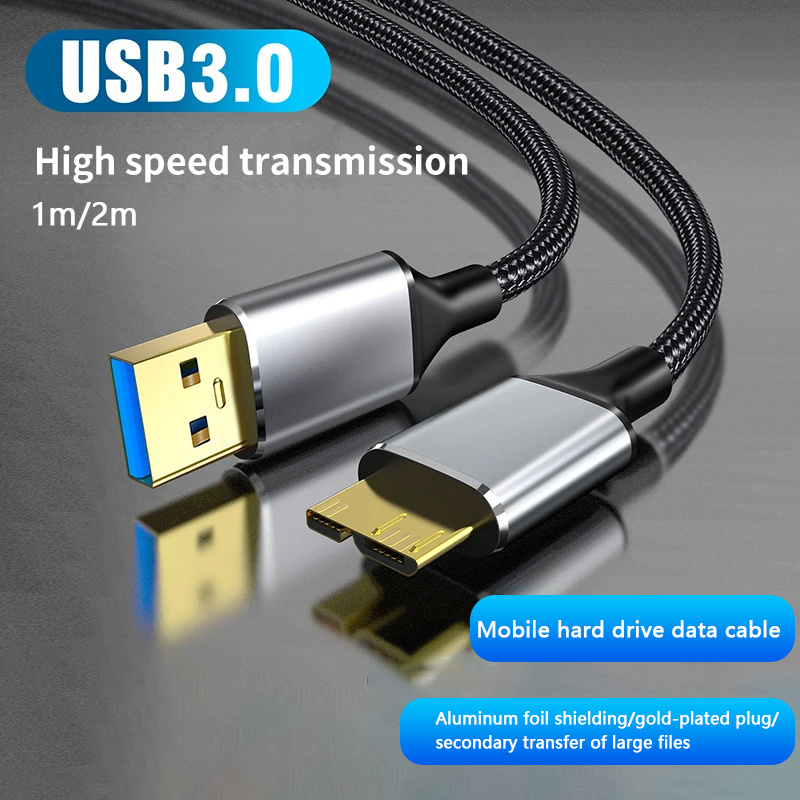High Speed Micro USB 3.0 to USB 3.0 Cable External Hard Drive Disk