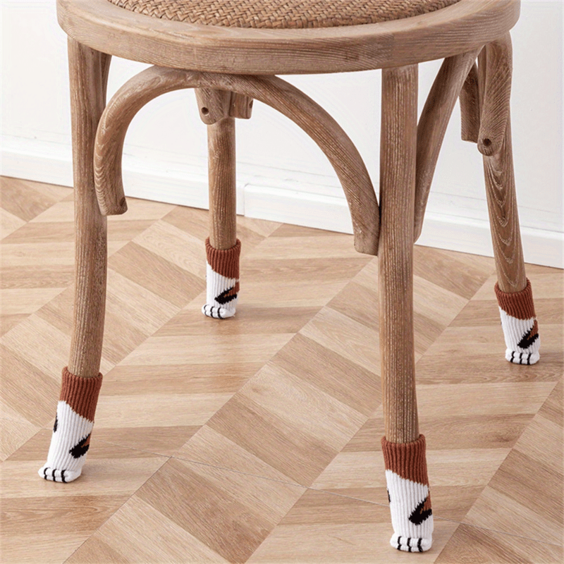  20 piezas de calcetines de silla de punto de doble grosor  calcetines elásticos de pierna de muebles protectores de piso para mesas  Taburete de bar cubiertas de piernas Cubiertas de calcetines