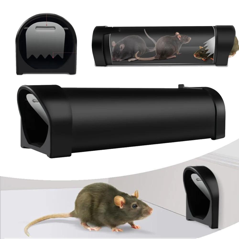 

1pc, Smart Rat Trap Self-locking Mousetrap Safe Firm Iron Net Household Mouse Catcher Metal Reusable Humane Indoor Outdoor Rat Cage