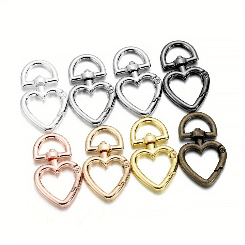 

5pcs/ -shaped Alloy Clasps For Diy Keychain Jewelry Making Accessories