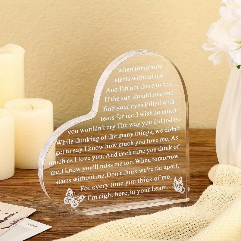 Heartfelt Sympathy Gifts Loss Loved One Acrylic Memorial - Temu